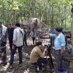 Javlec peliputan gambar oleh kru tvri 13