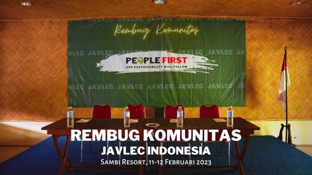 JAVLEC Selenggarakan Rembug Komunitas dengan Tema ‘People First and Sustainability Will Follow’